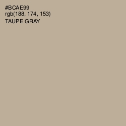 #BCAE99 - Taupe Gray Color Image
